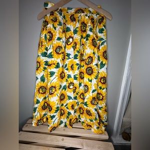 American Apparel Sunflower Maxi Skirt